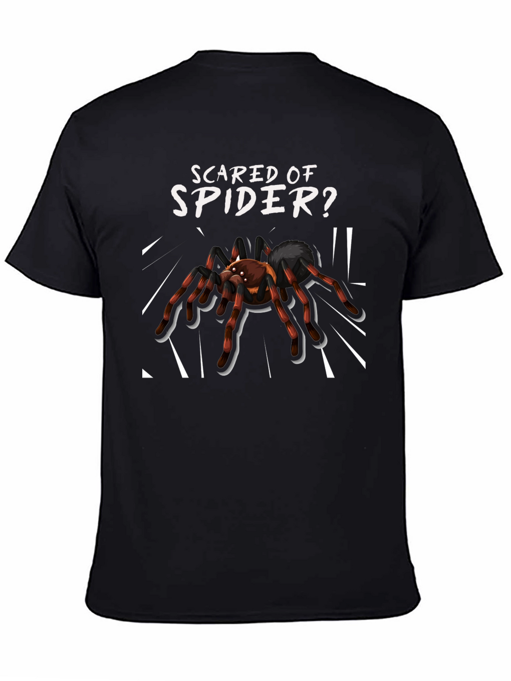 Scared of Spider? Novelty Graphic Tee