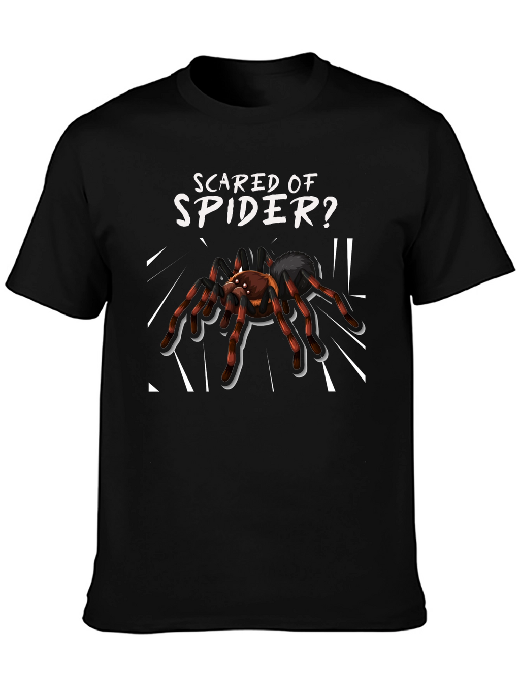 Scared of Spider? Novelty Graphic Tee