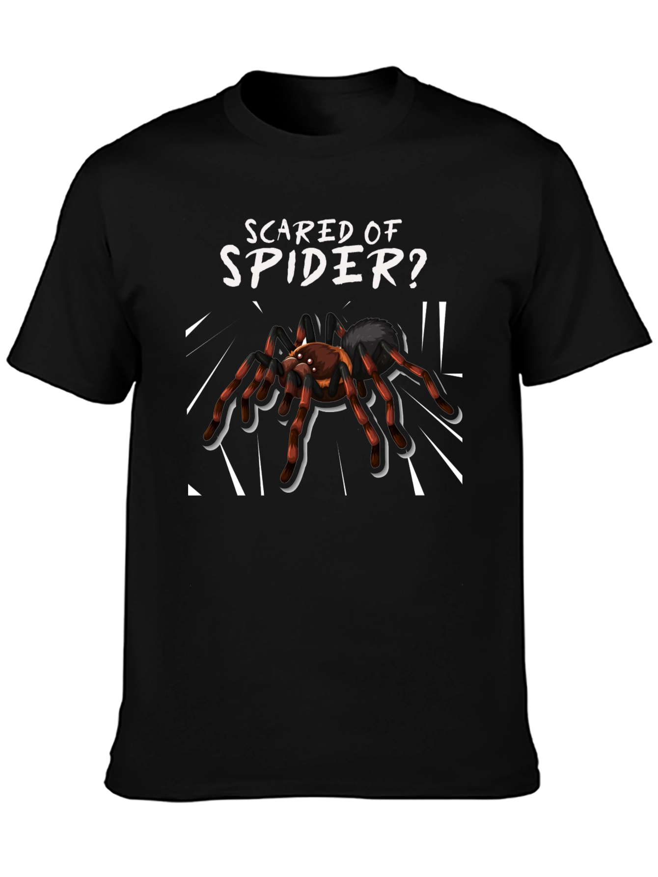 Scared of Spider? Novelty Graphic Tee