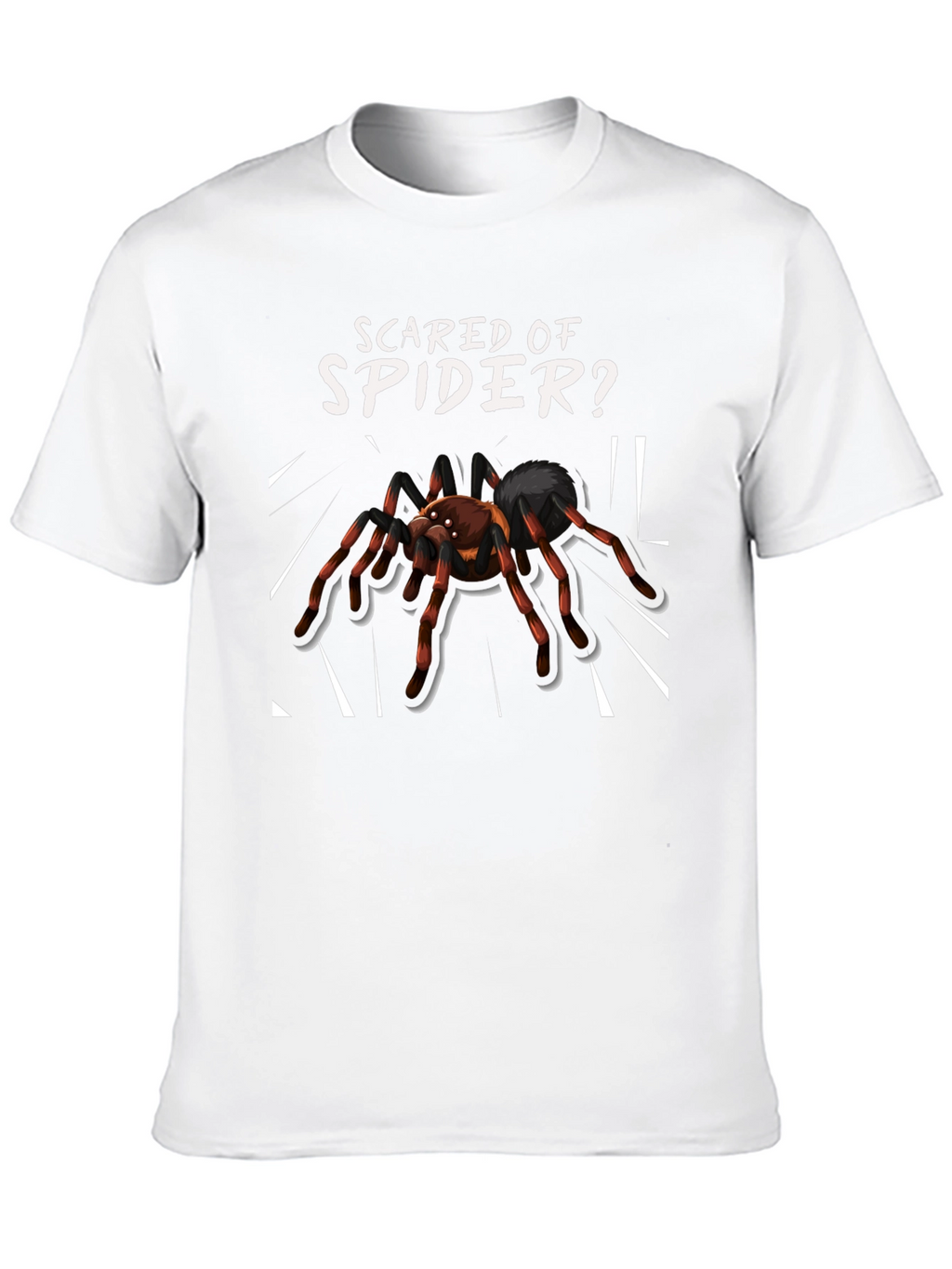 Scared of Spider? Novelty Graphic Tee