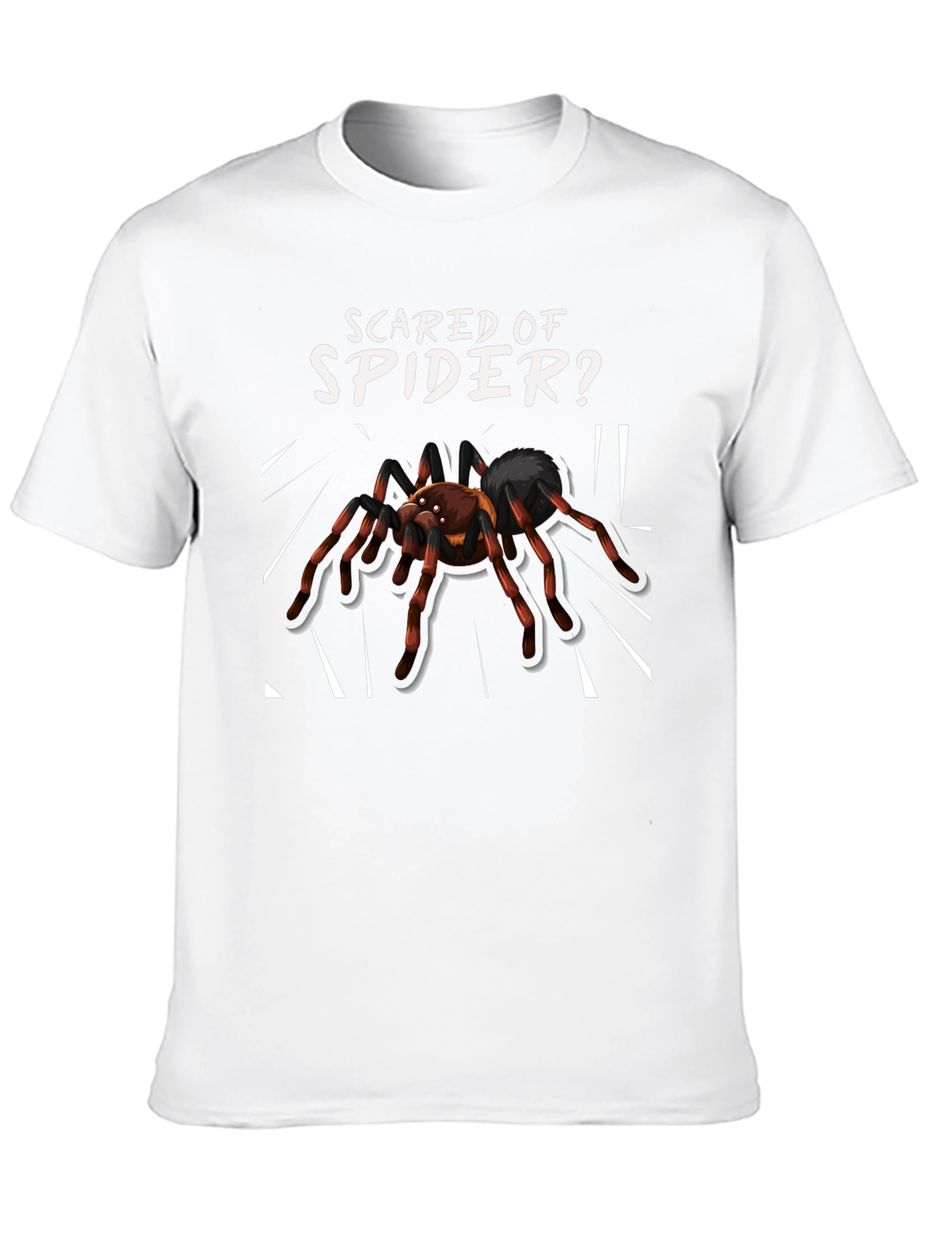 Scared of Spider? Novelty Graphic Tee