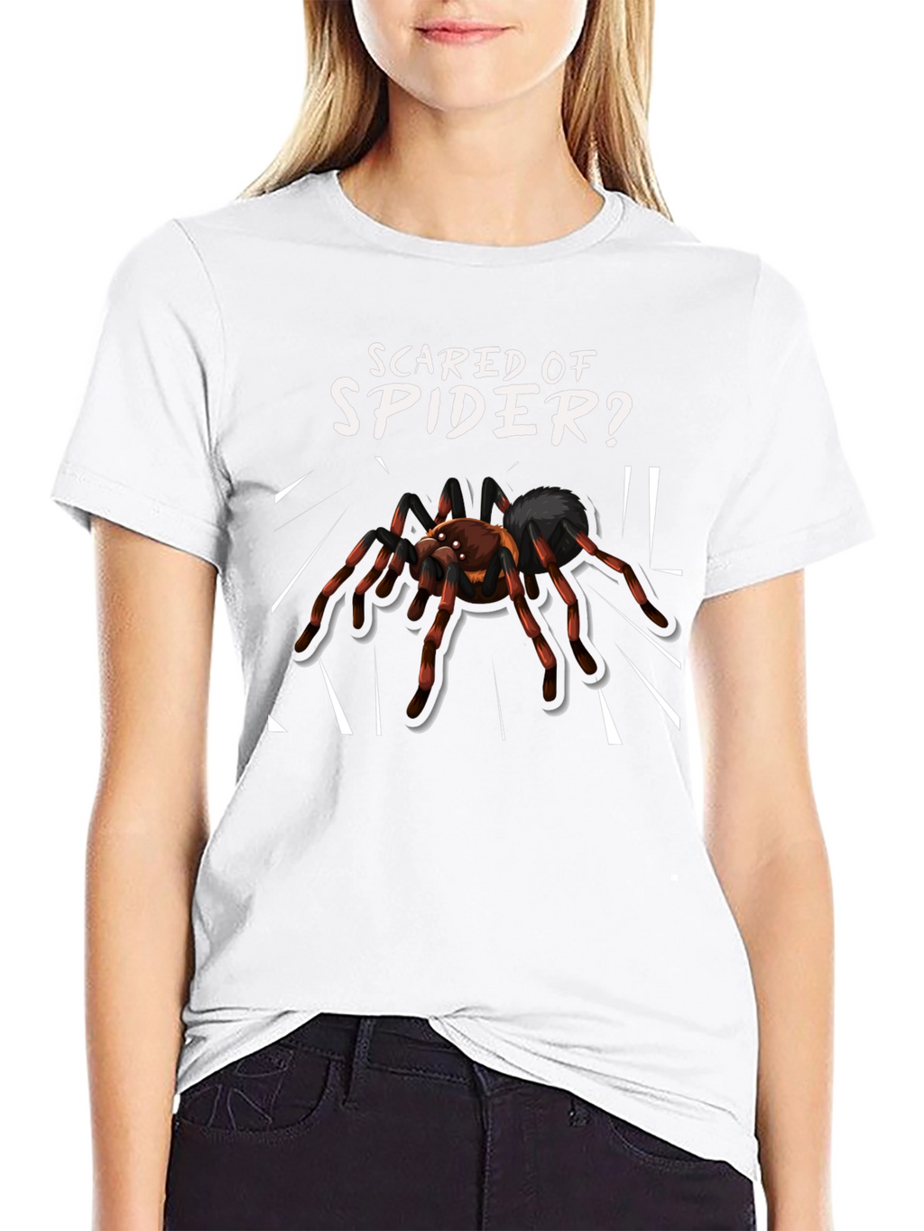 Scared of Spider? Novelty Graphic Tee