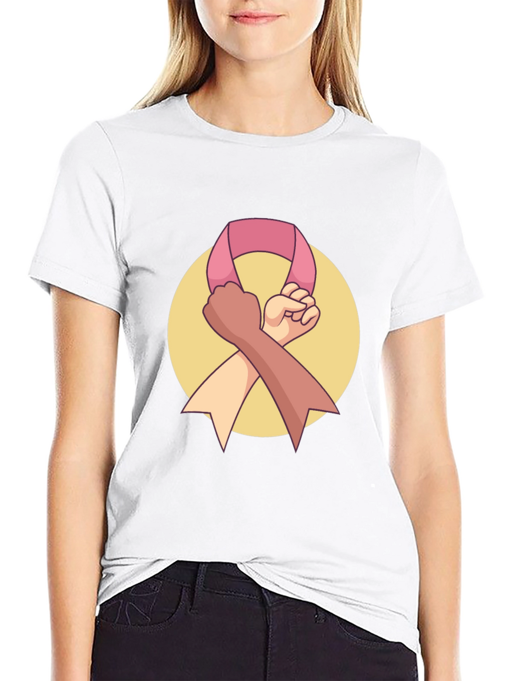 Unity Ribbon Graphic Tee - Black