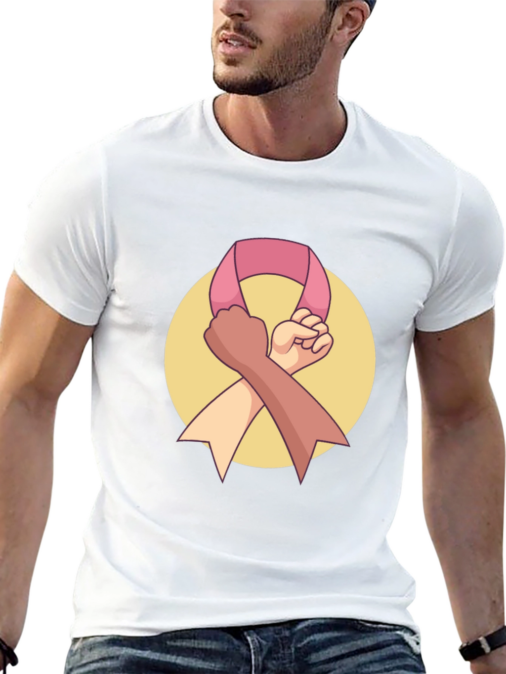 Unity Ribbon Graphic Tee - Black