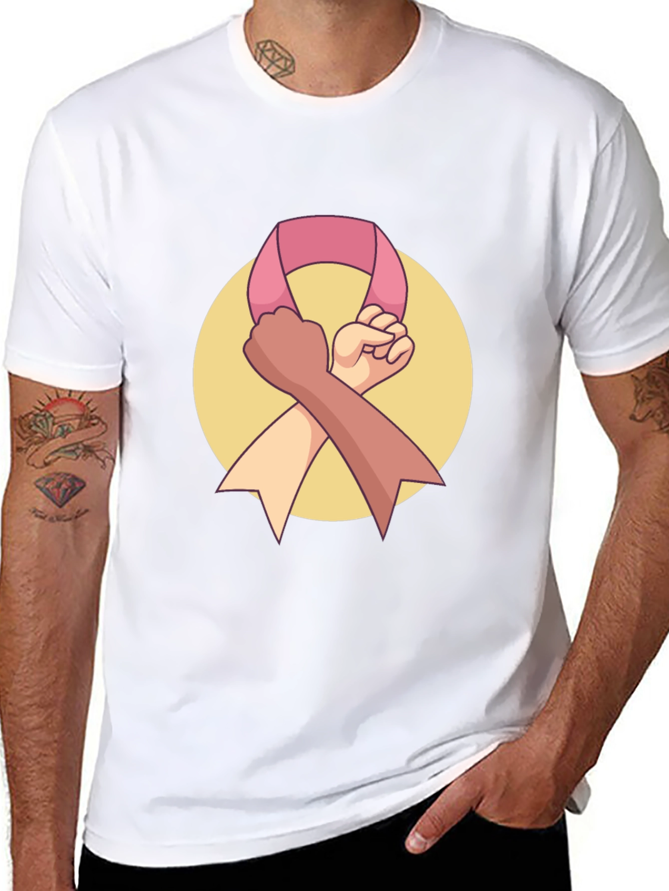 Unity Ribbon Graphic Tee - Black