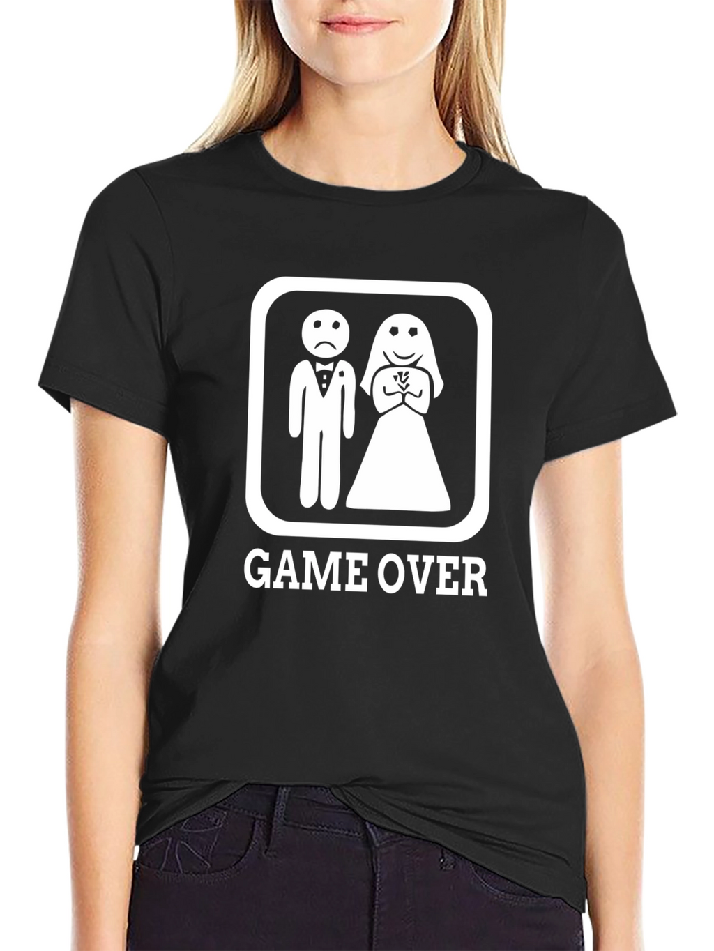 Game Over Marriage Humor Graphic Tee