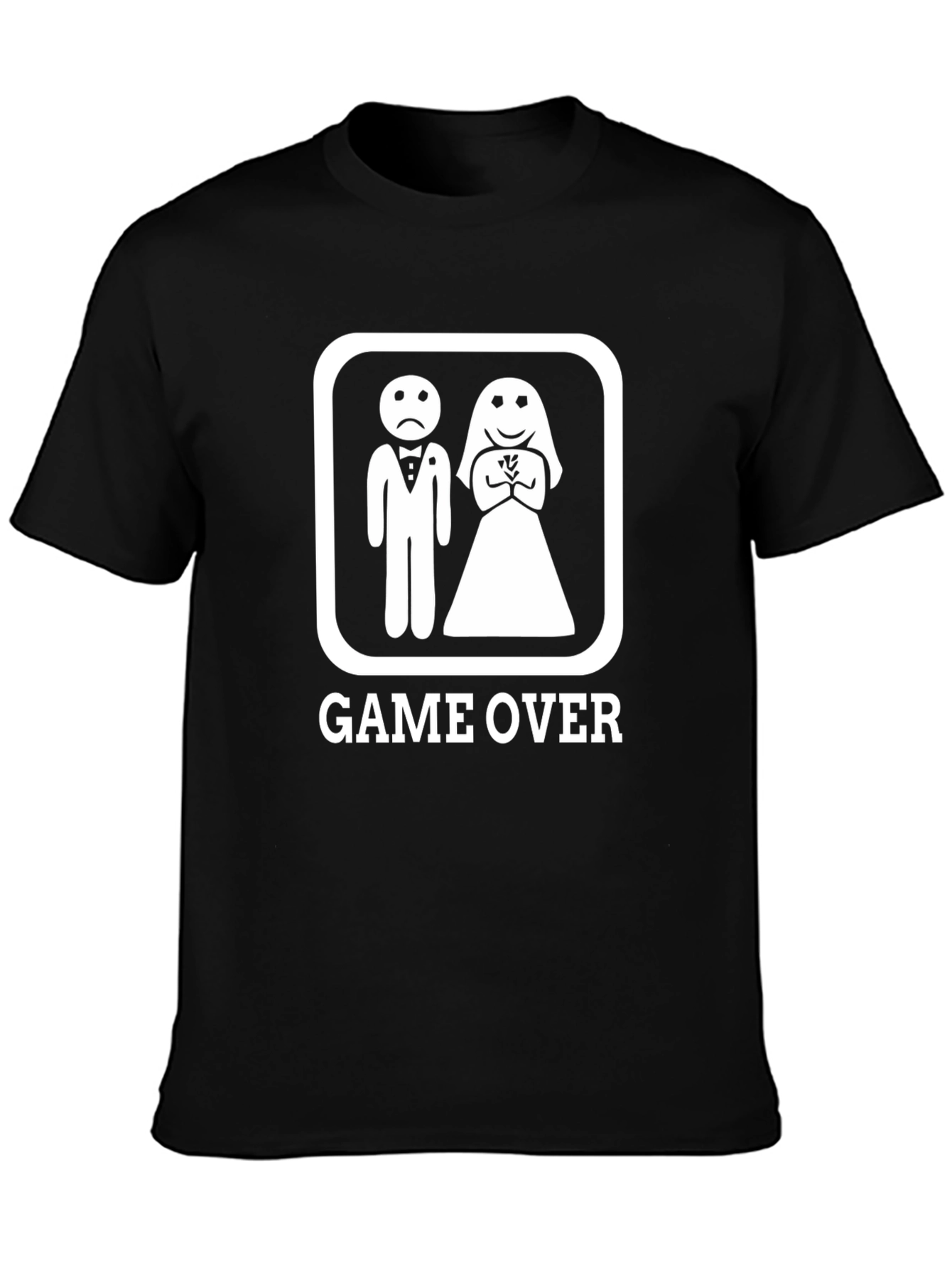 Game Over Marriage Humor Graphic Tee