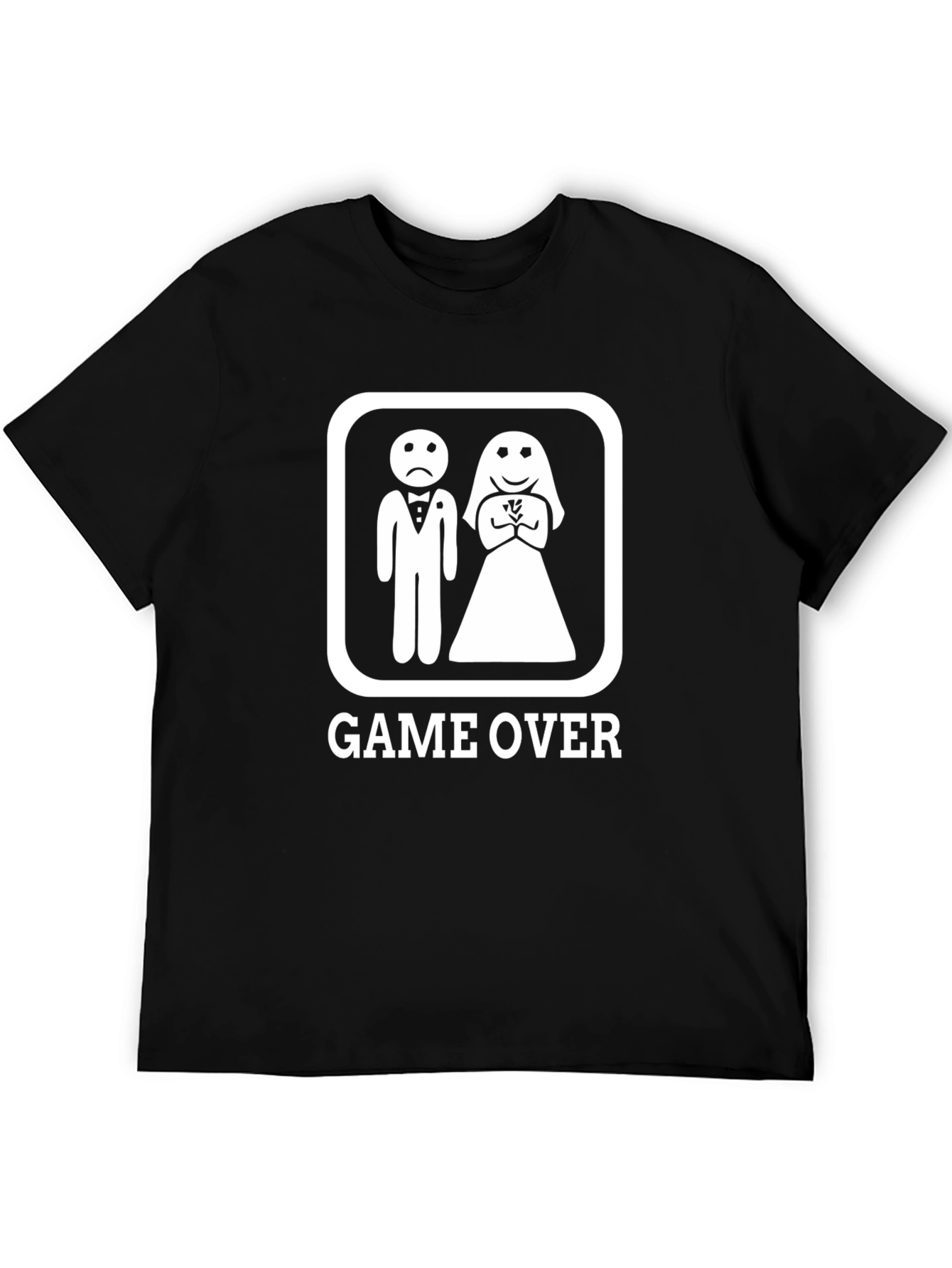 Game Over Marriage Humor Graphic Tee
