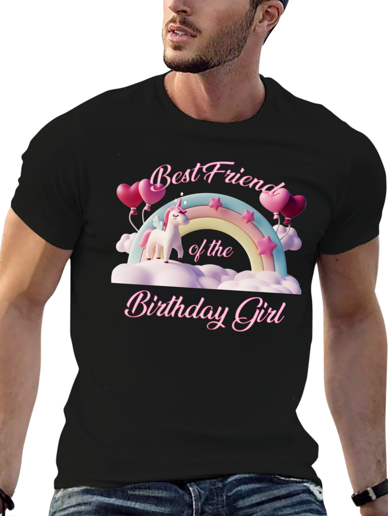 Best Friend Birthday Girl Unicorn T-Shirt
