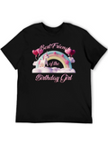 Best Friend Birthday Girl Unicorn T-Shirt