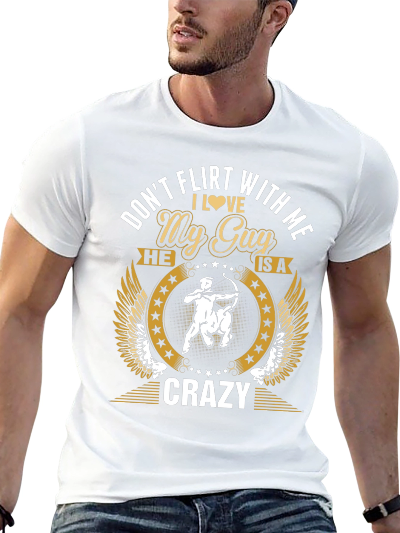 Dont Flirt With Me My Guy is Crazy T-Shirt