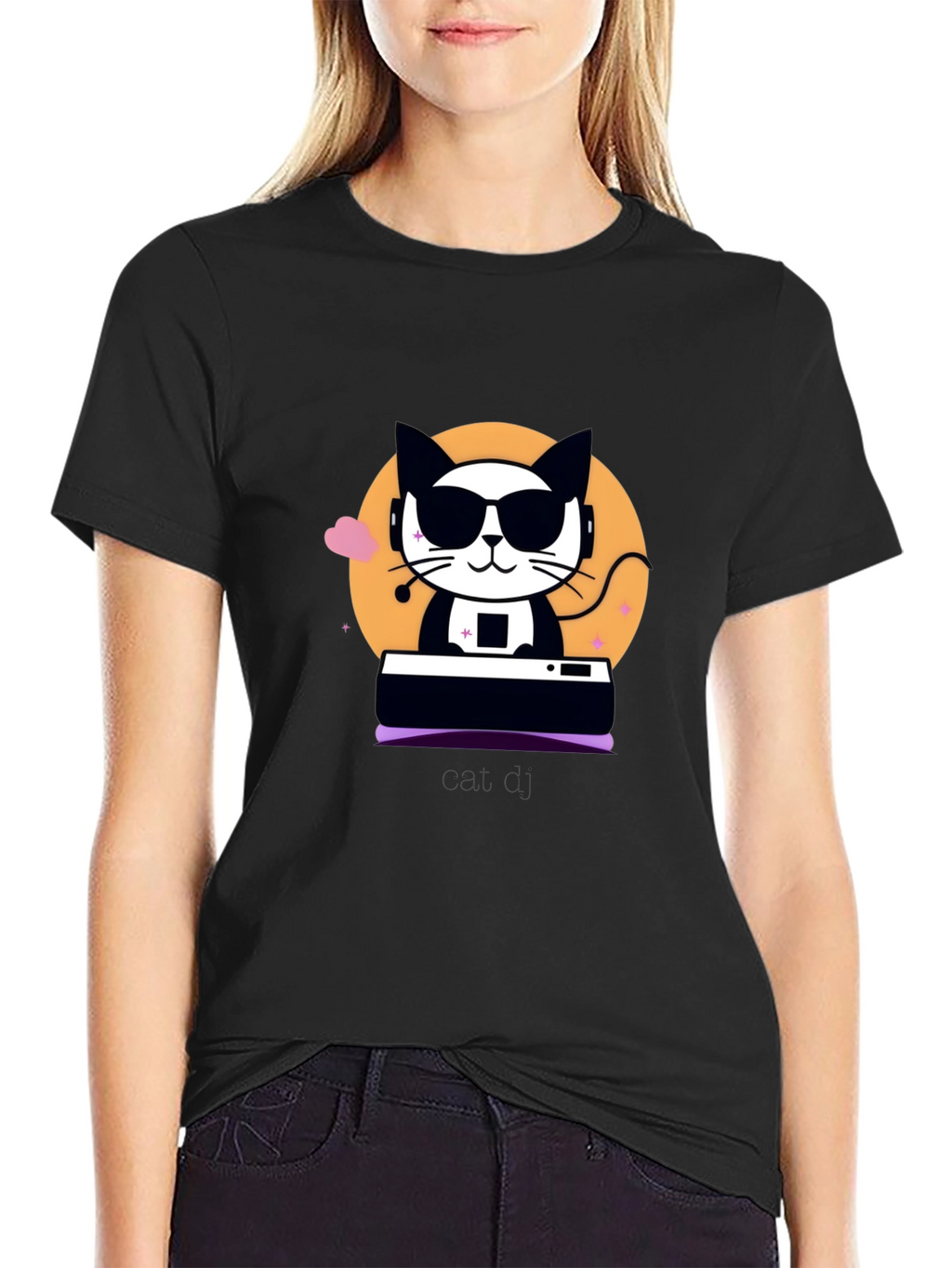 Cool Cat DJ Graphic Tee