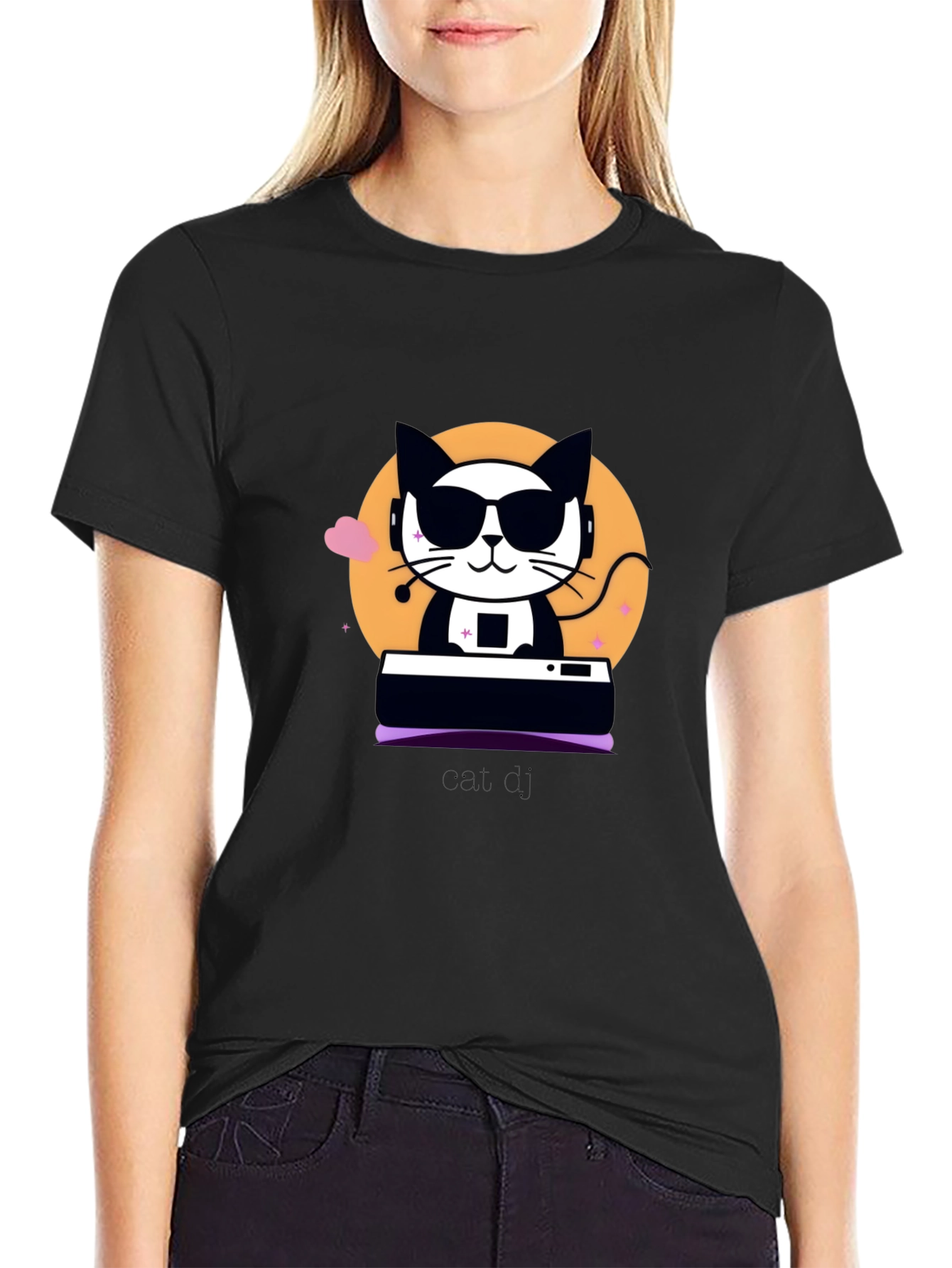 Cool Cat DJ Graphic Tee