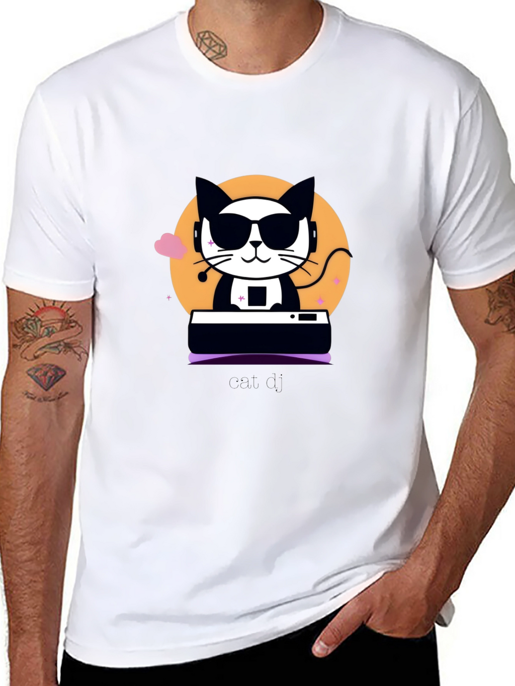 Cool Cat DJ Graphic Tee