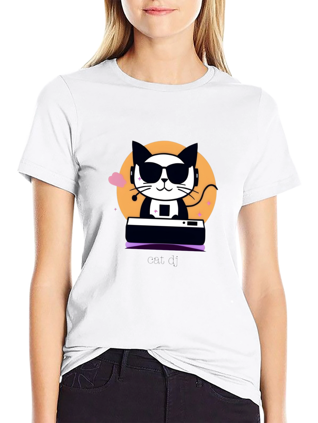 Cool Cat DJ Graphic Tee