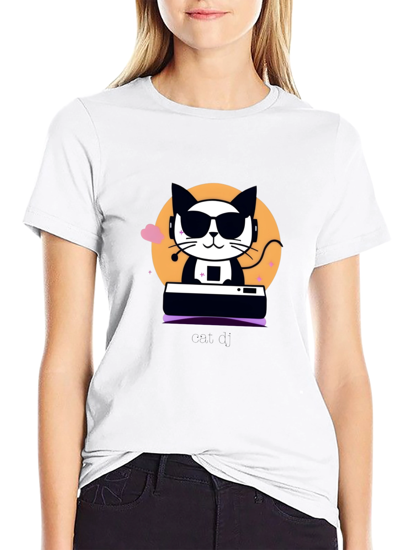 Cool Cat DJ Graphic Tee