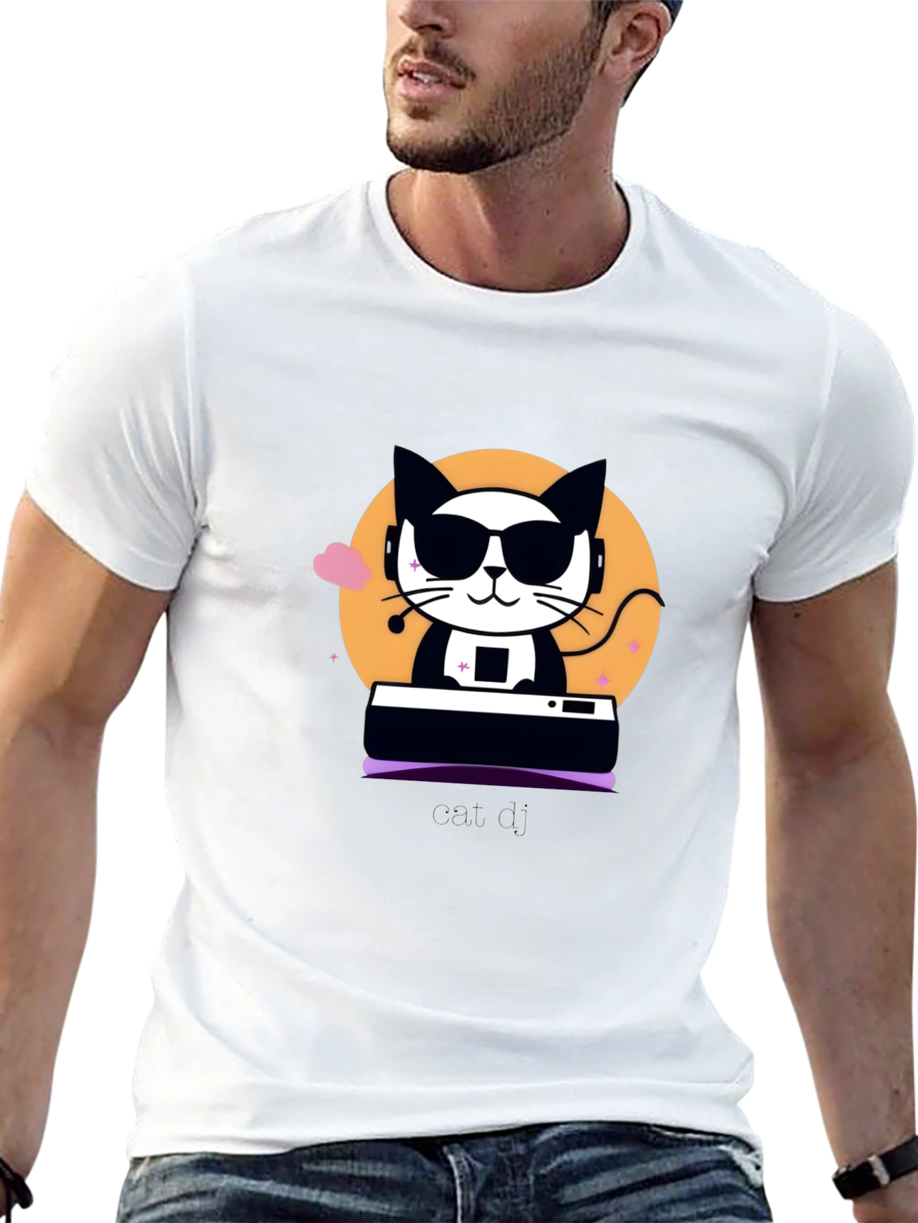 Cool Cat DJ Graphic Tee