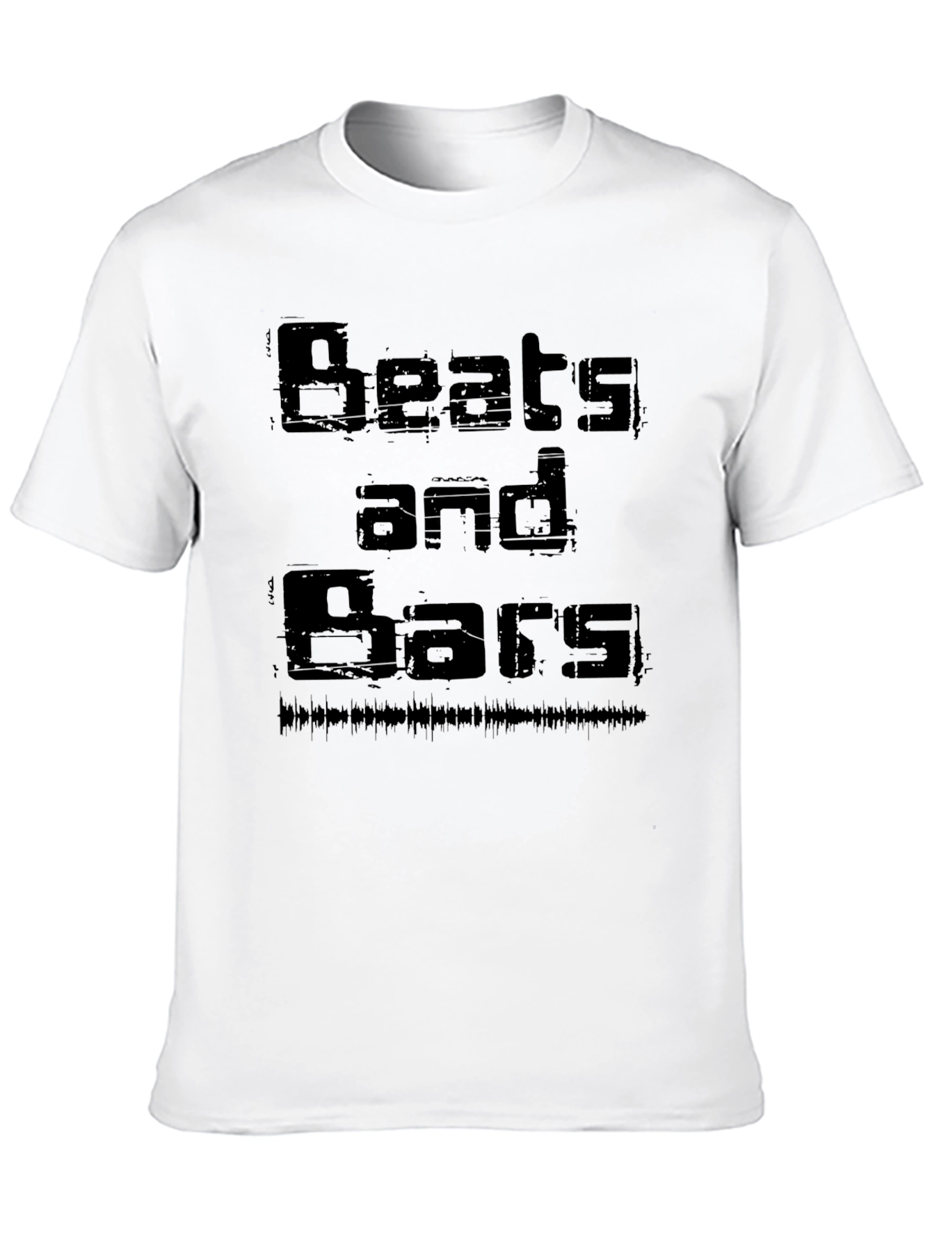 Beats and Bars Black Graphic Tee