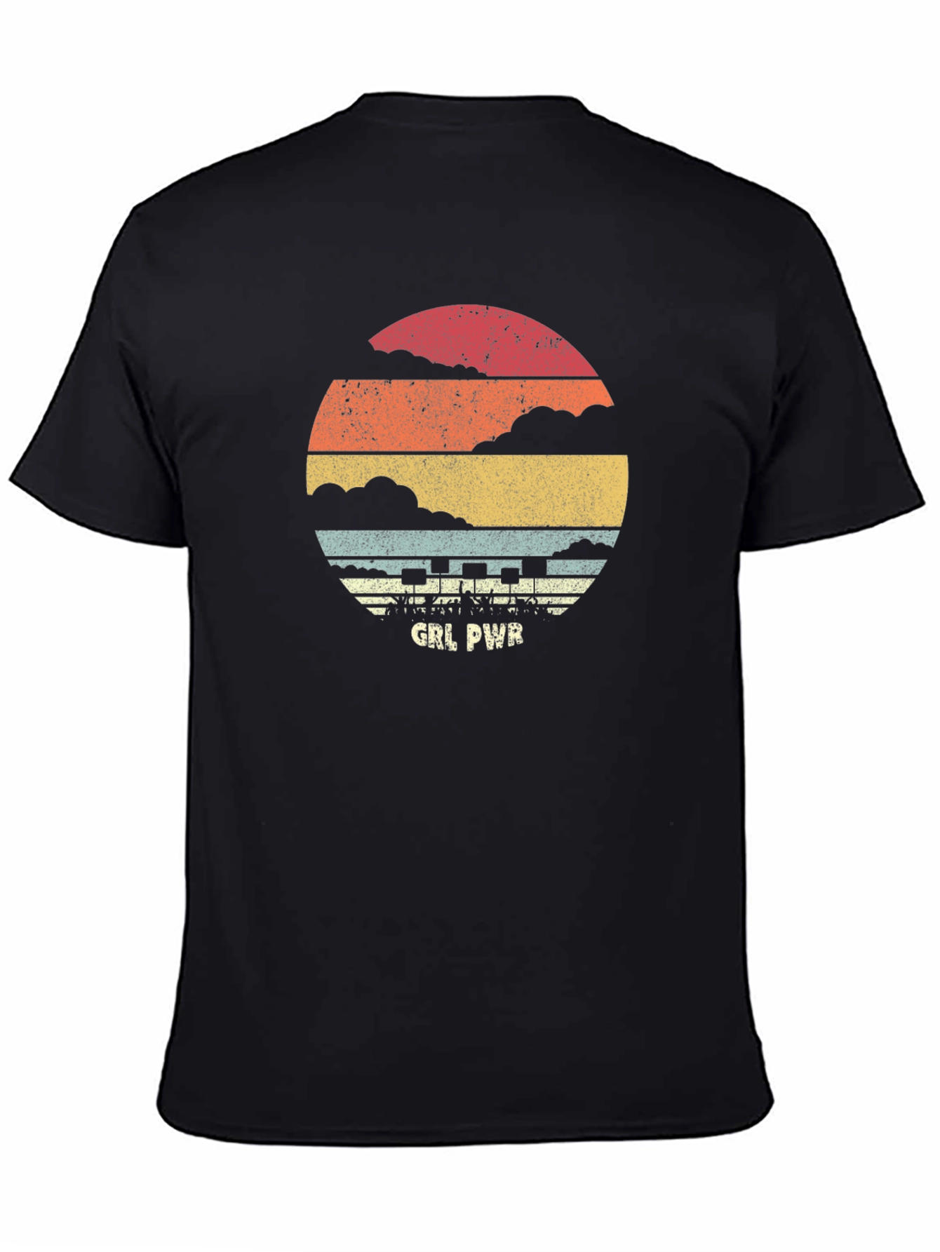 Retro GRL PWR Graphic Tee - Vintage Inspired Feminist T-Shirt