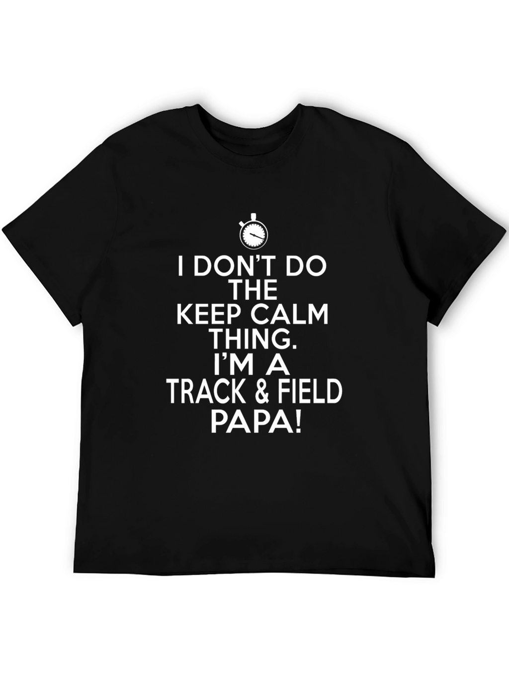 Track & Field Papa T-Shirt - Keep Calm Alternative