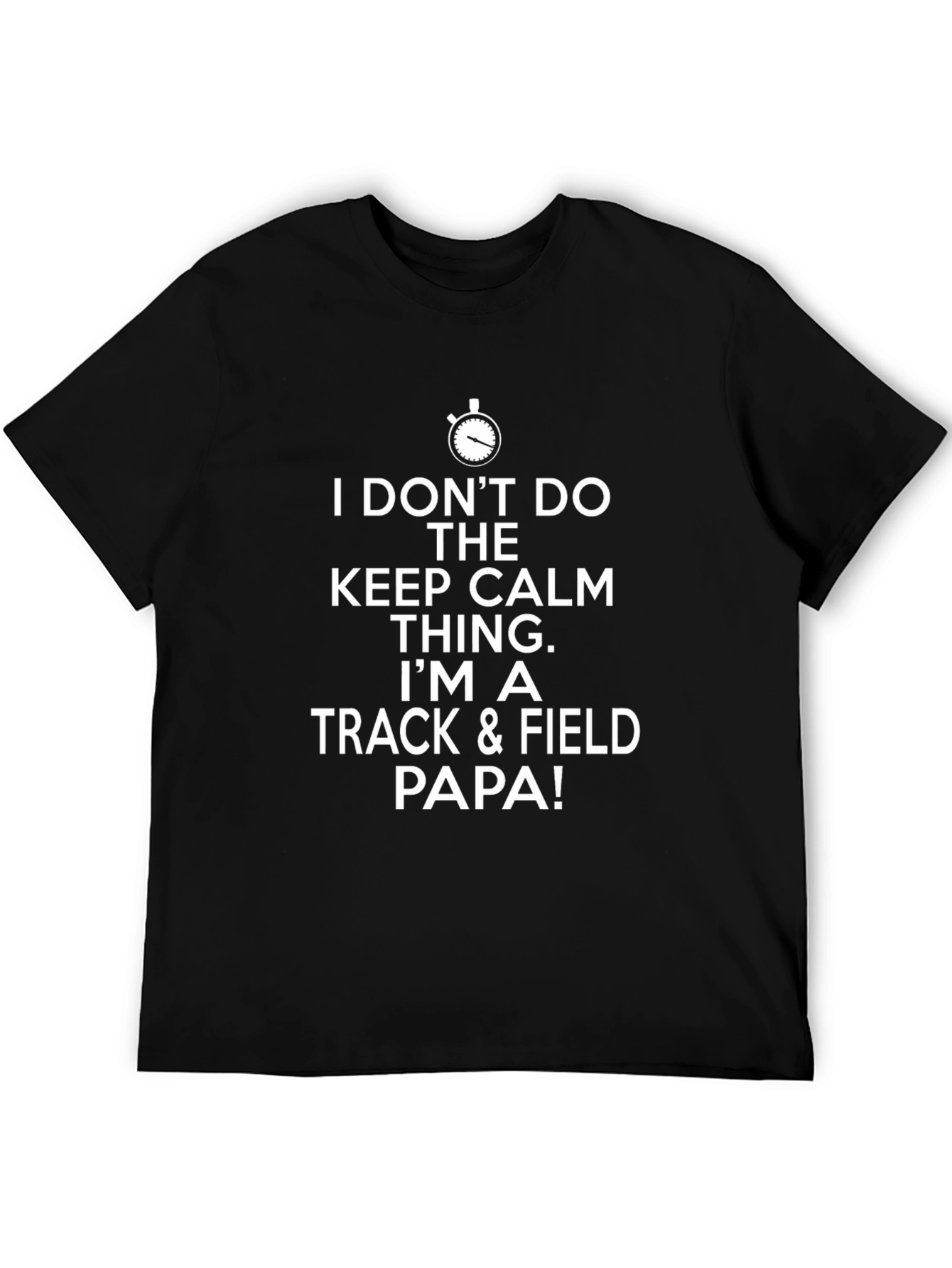Track & Field Papa T-Shirt - Keep Calm Alternative