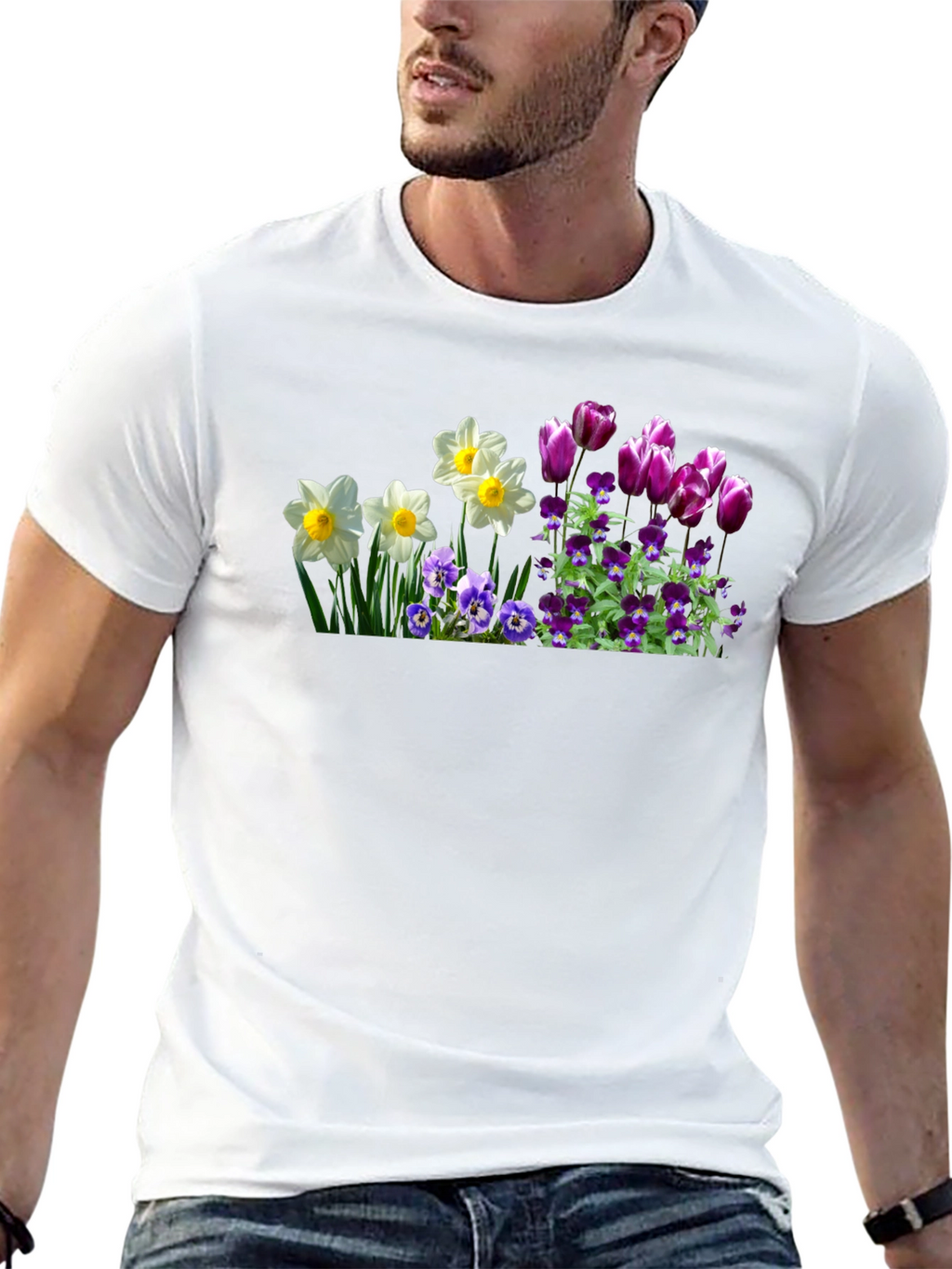 Floral T-Shirt - Spring Bloom Design