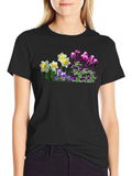 Floral T-Shirt - Spring Bloom Design