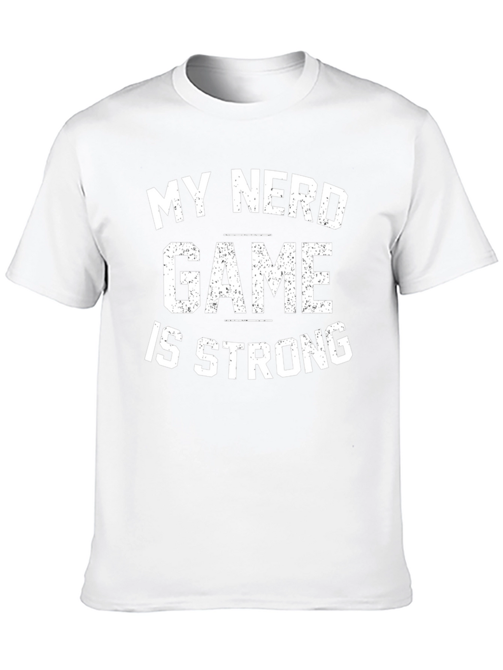 Nerd Game Strong Black Graphic Tee