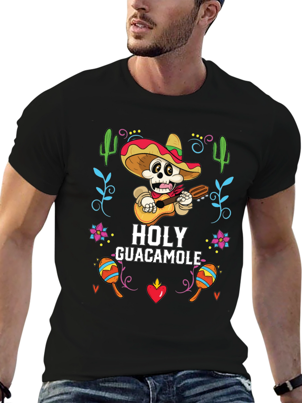 Holy Guacamole Graphic T-Shirt - Cinco De Mayo