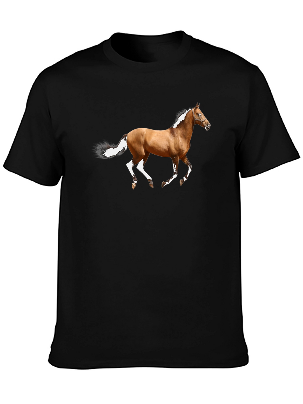 Horse Graphic Tee - Black Unisex T-Shirt