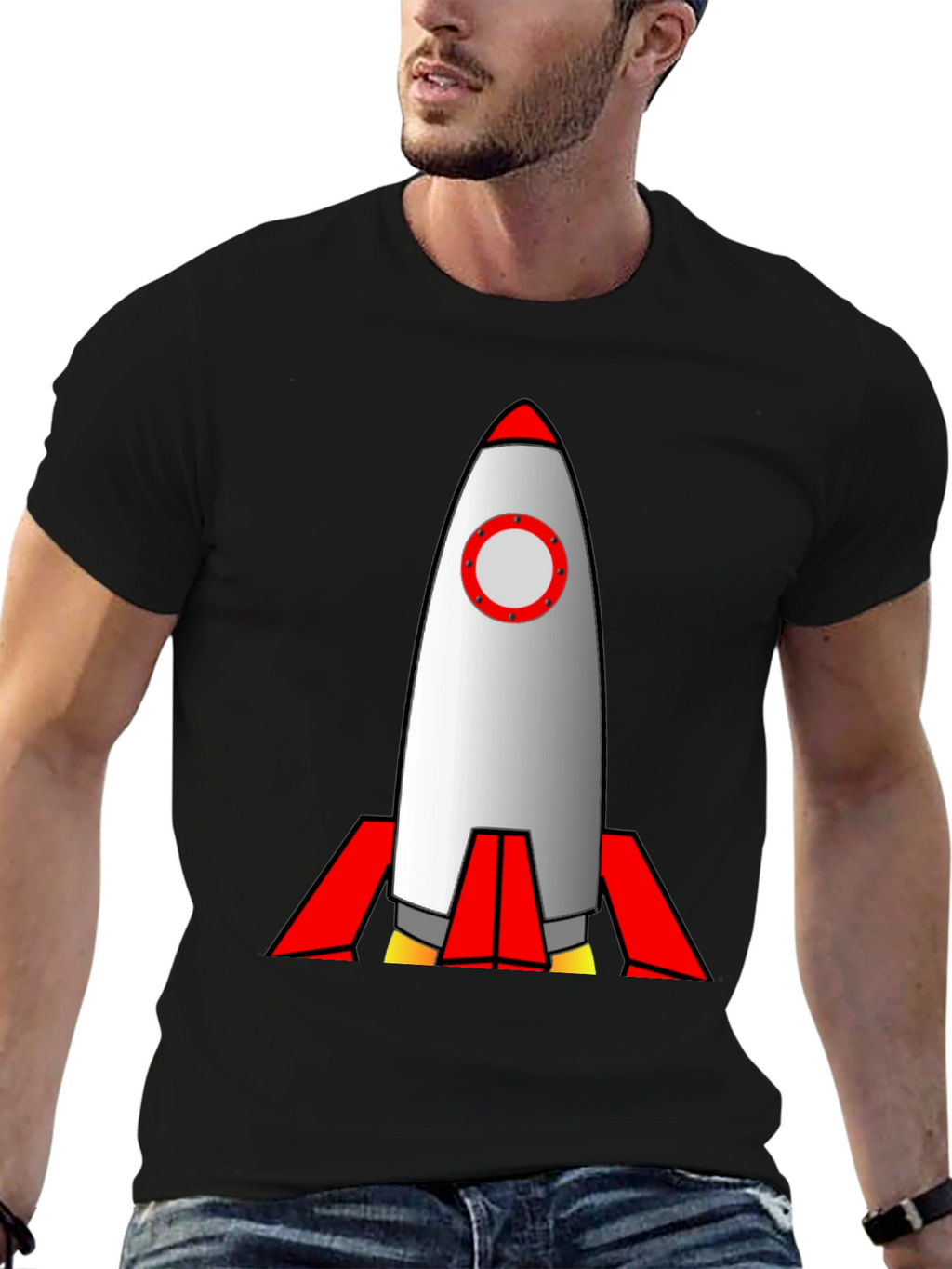 Rocket Graphic Tee - Blast Off in Style!