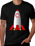 Rocket Graphic Tee - Blast Off in Style!