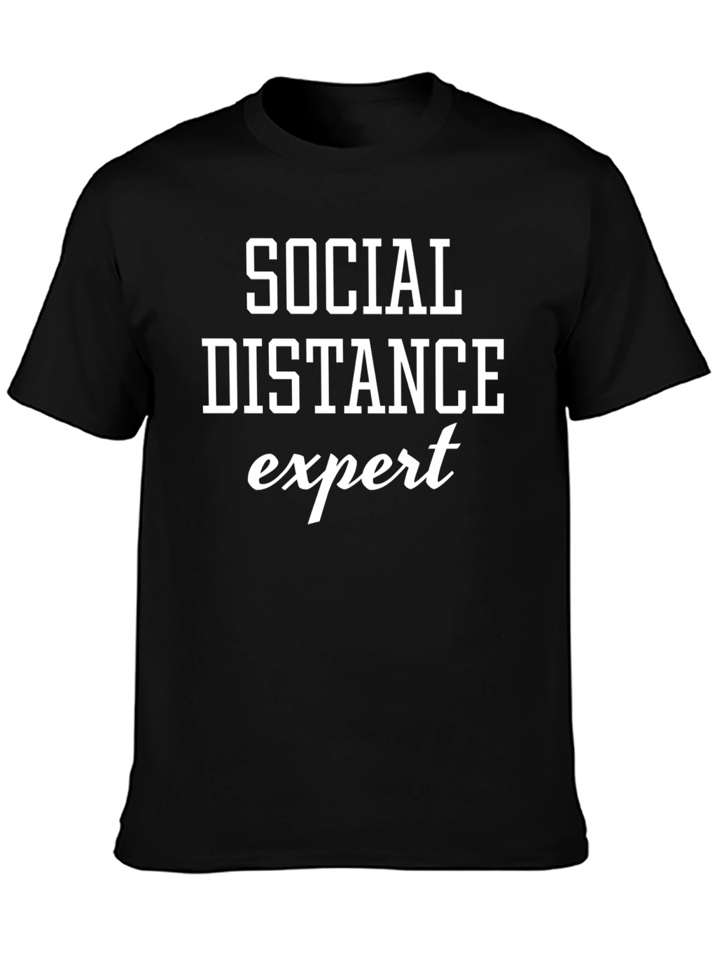Social Distance Expert T-Shirt - Black