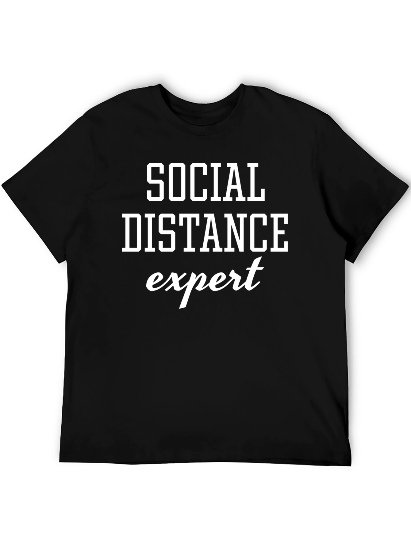 Social Distance Expert T-Shirt - Black