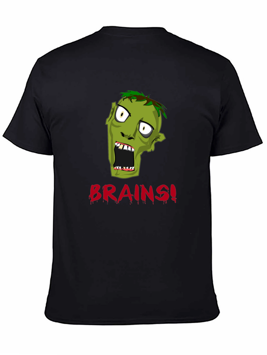 Zombie Brains Graphic Print T-Shirt