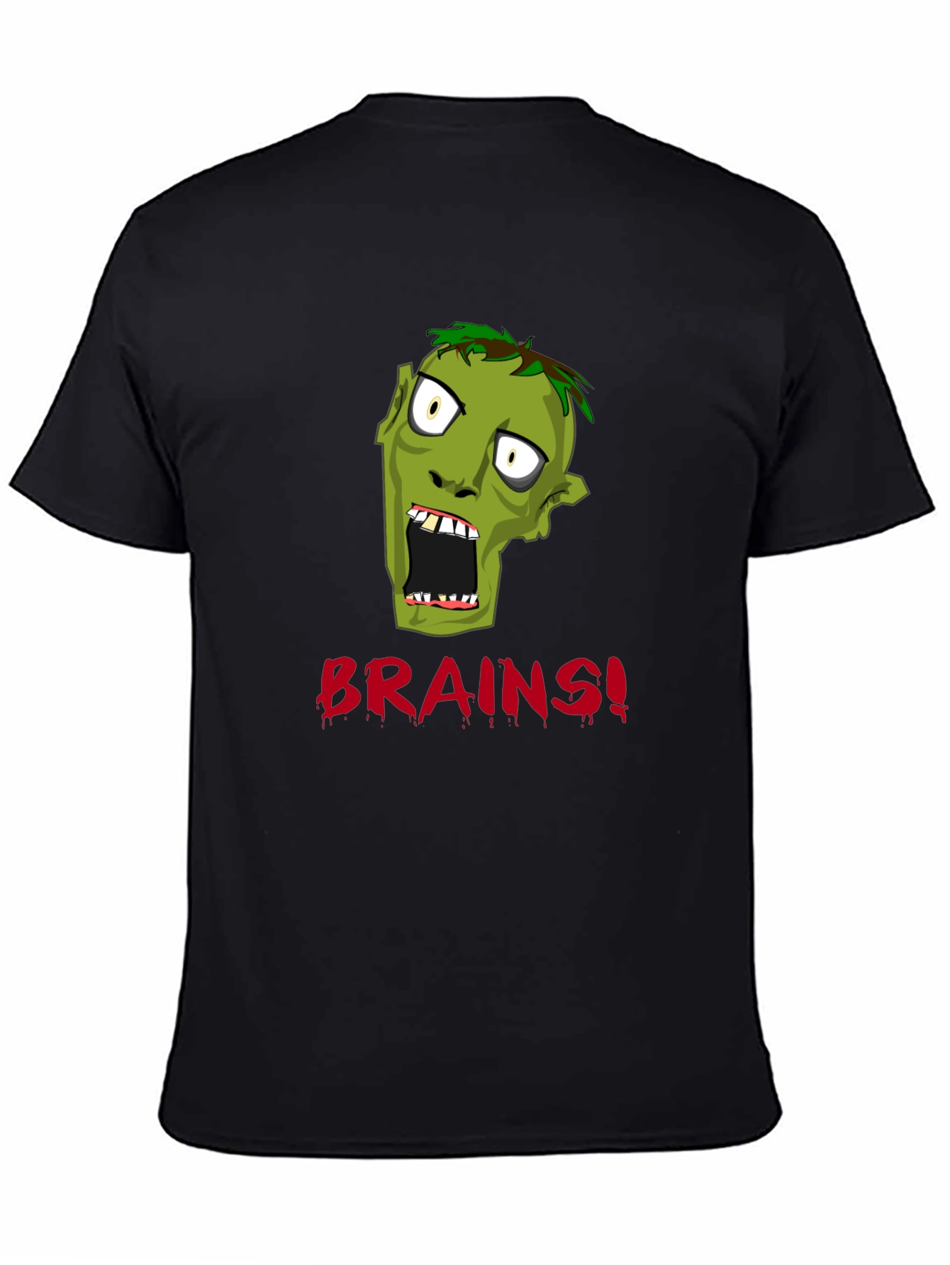 Zombie Brains Graphic Print T-Shirt