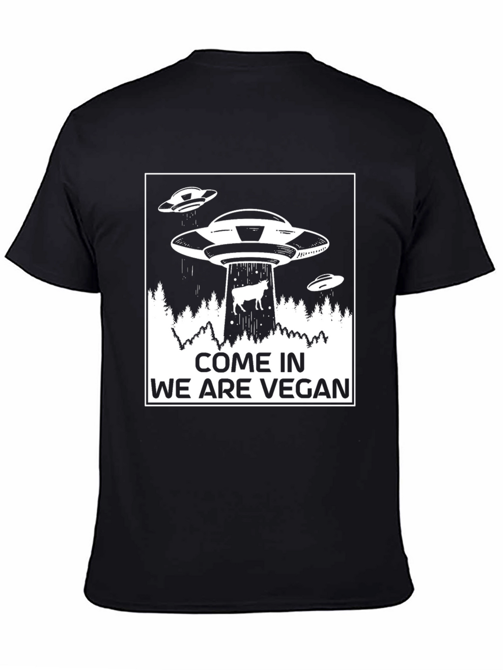 Vegan UFO T-Shirt - Abduction Tee