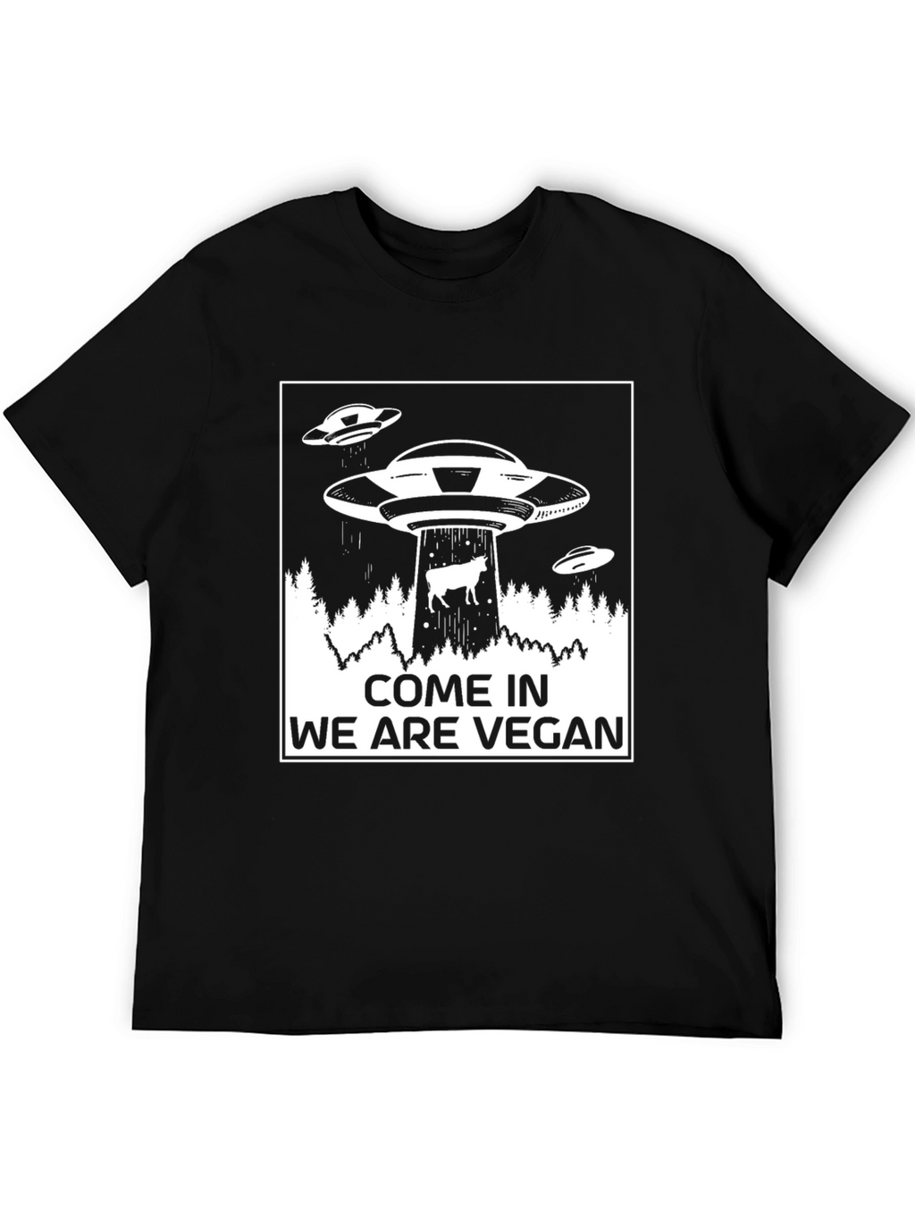 Vegan UFO T-Shirt - Abduction Tee