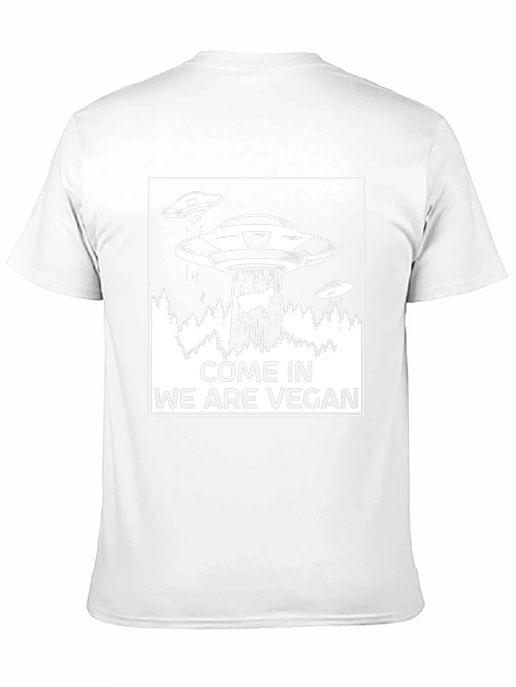 Vegan UFO T-Shirt - Abduction Tee