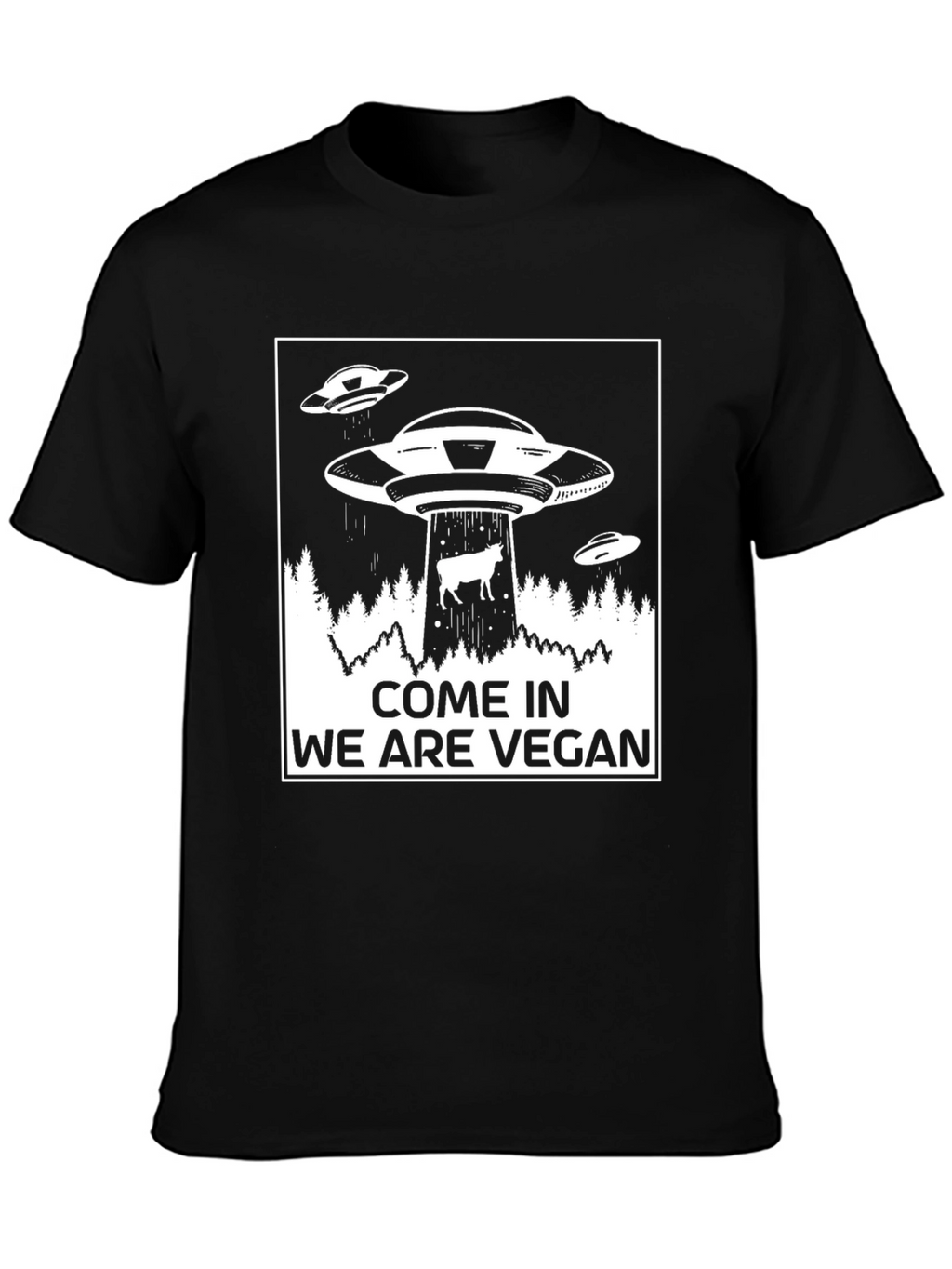 Vegan UFO T-Shirt - Abduction Tee
