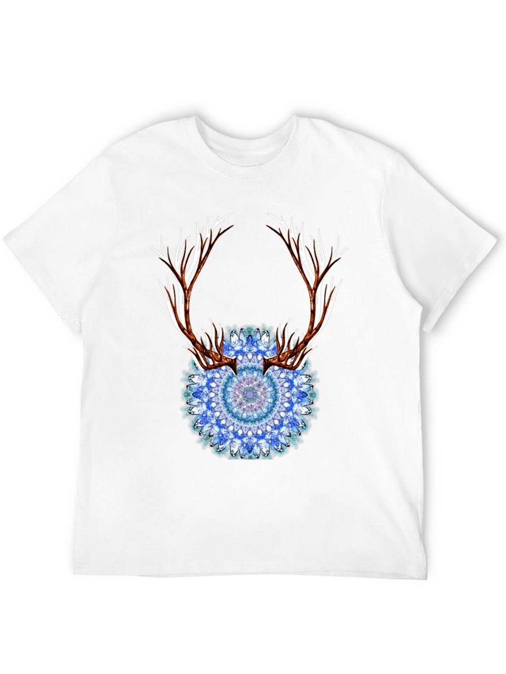 Antler Mandala Black T-Shirt
