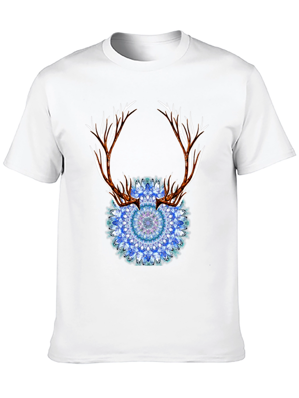 Antler Mandala Black T-Shirt