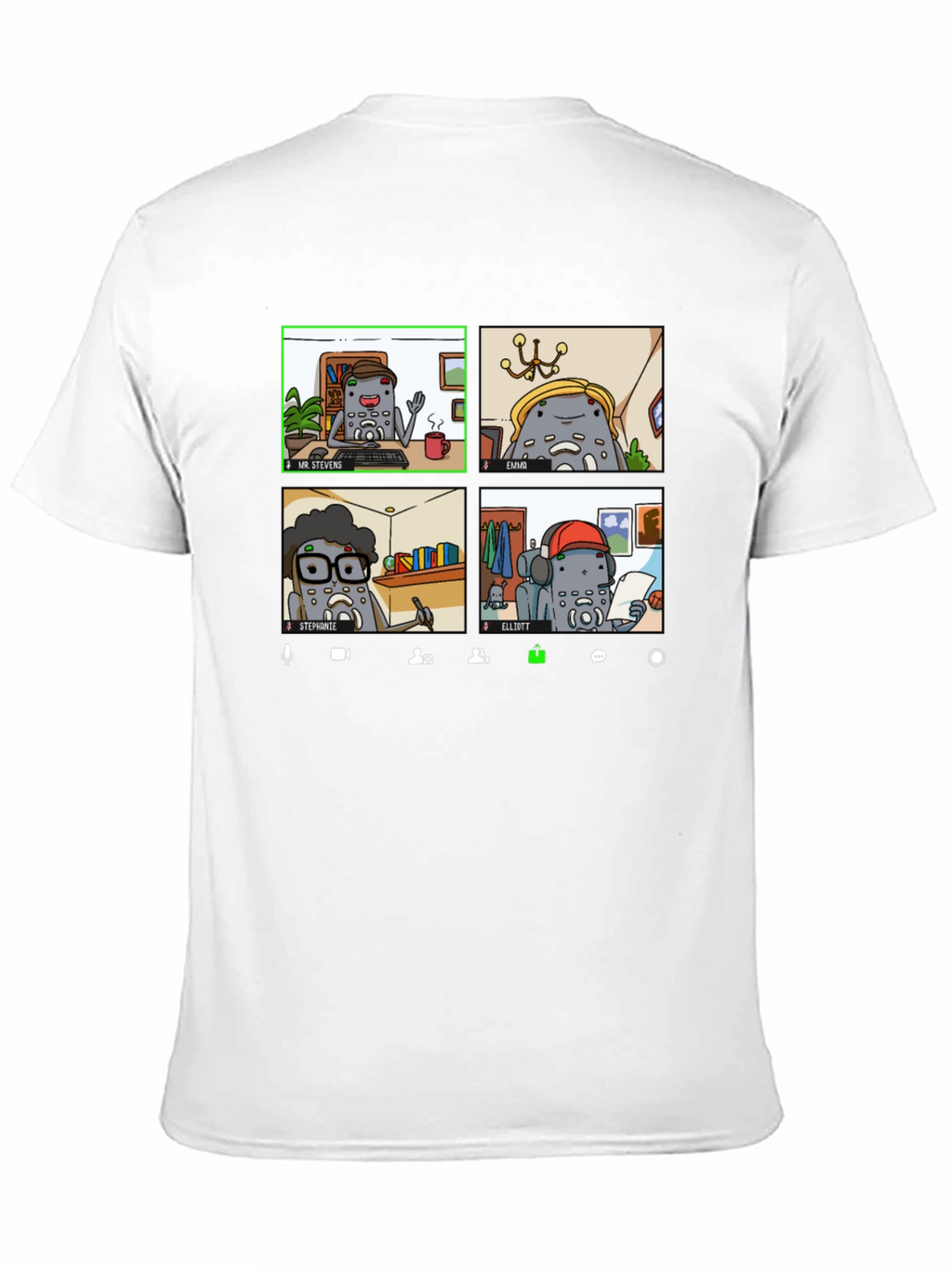 Zoom Meeting Character Graphic Tee