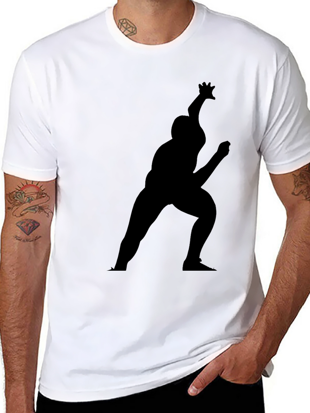Silhouette Graphic Print Tee - Modern Style