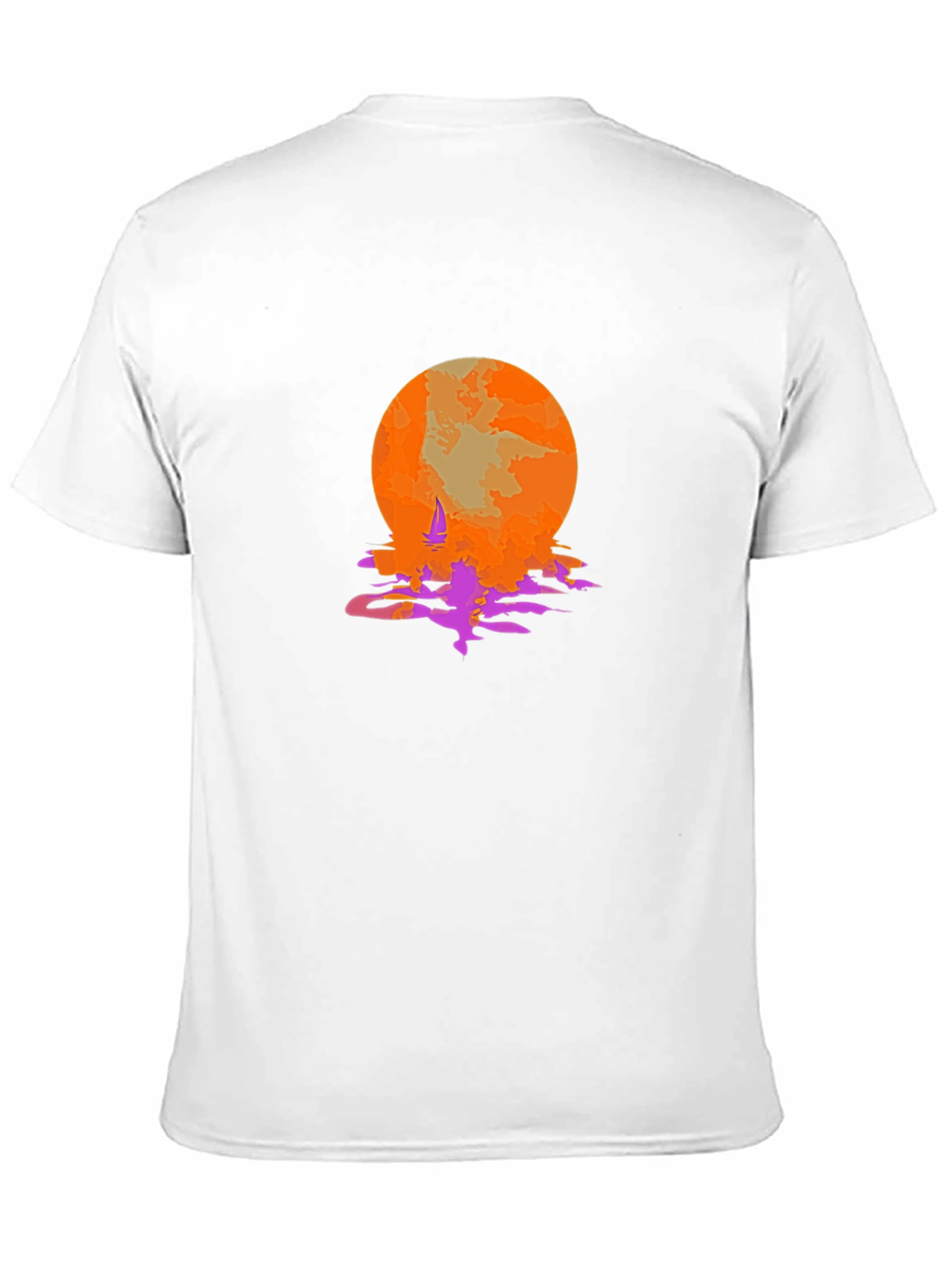 Sunset Sailing Graphic Tee - Retro Style
