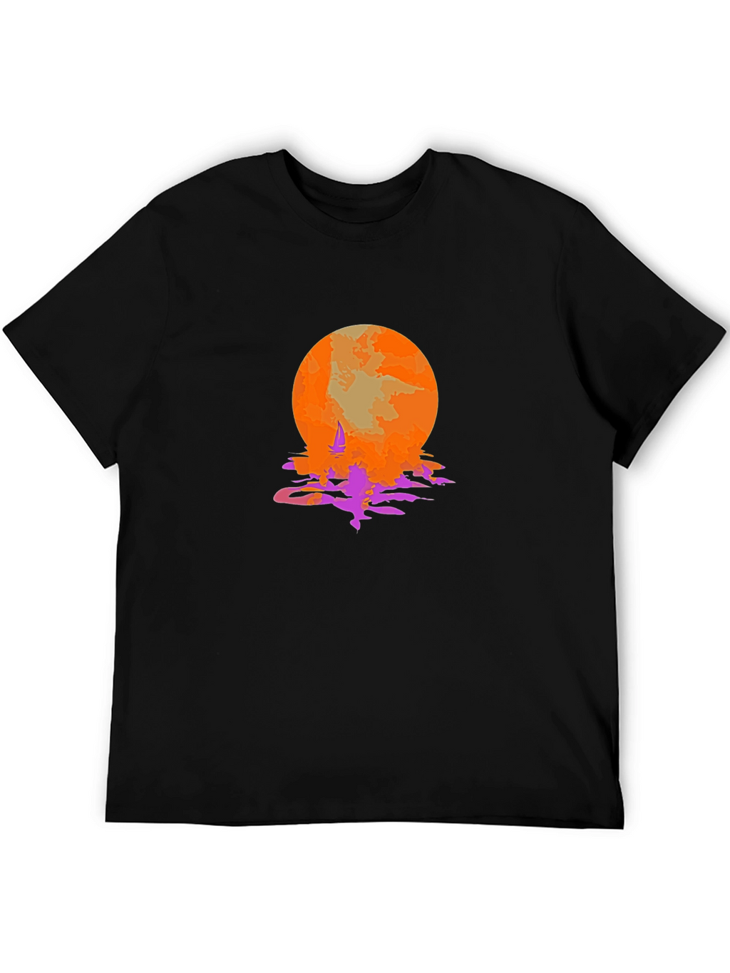 Sunset Sailing Graphic Tee - Retro Style