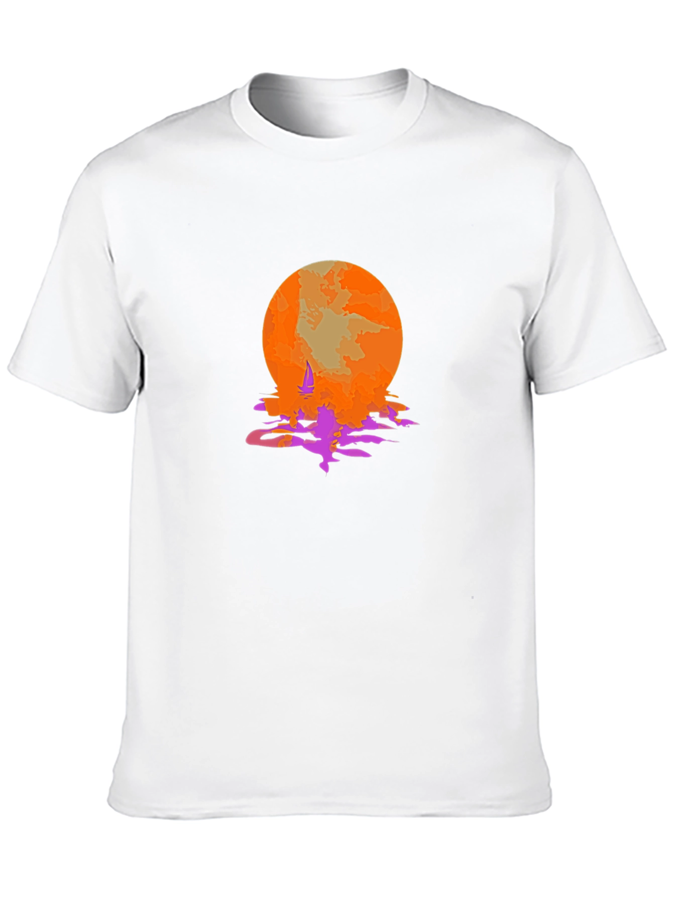 Sunset Sailing Graphic Tee - Retro Style