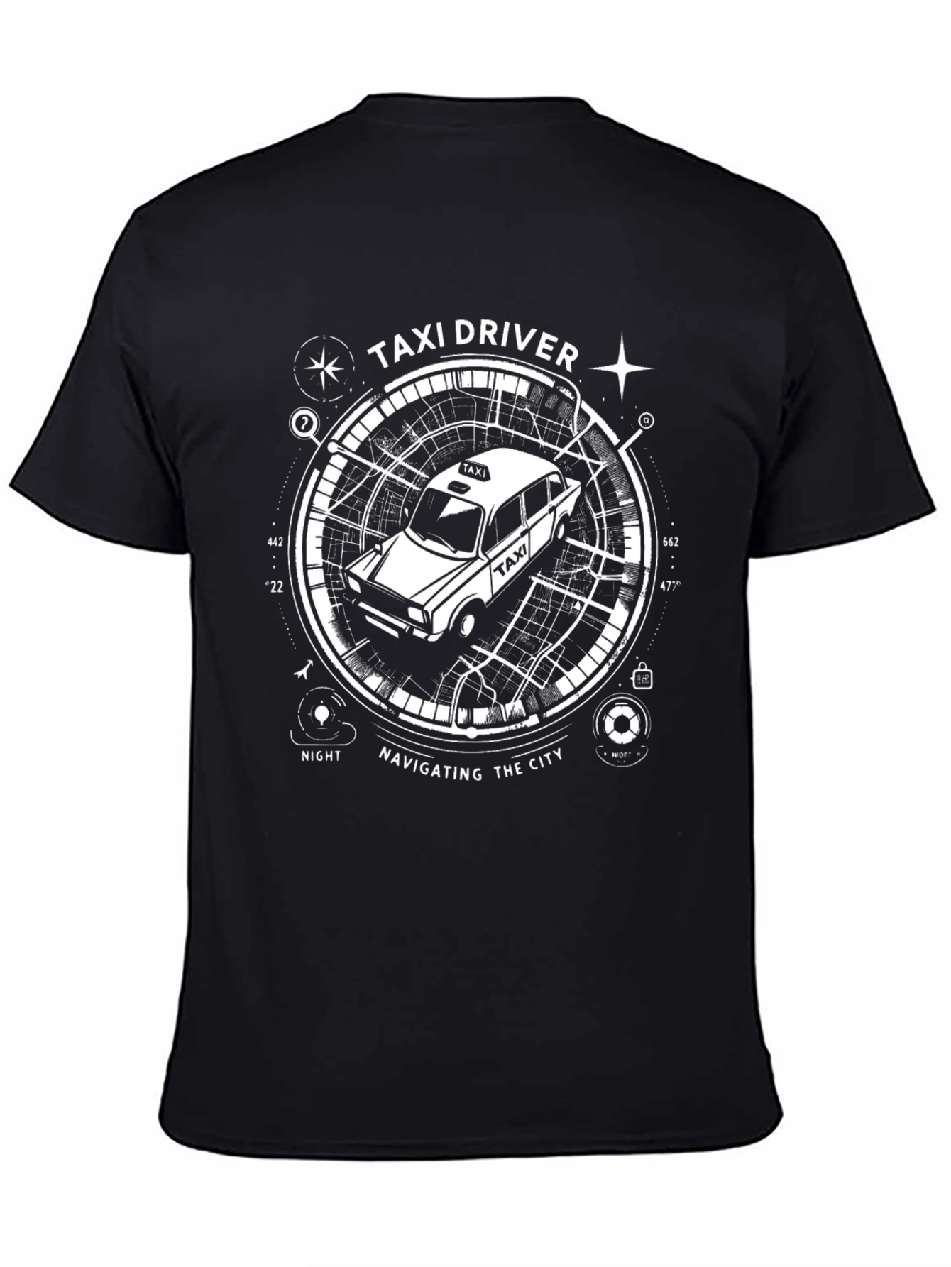 Taxi Driver Graphic T-Shirt - Navigating the City