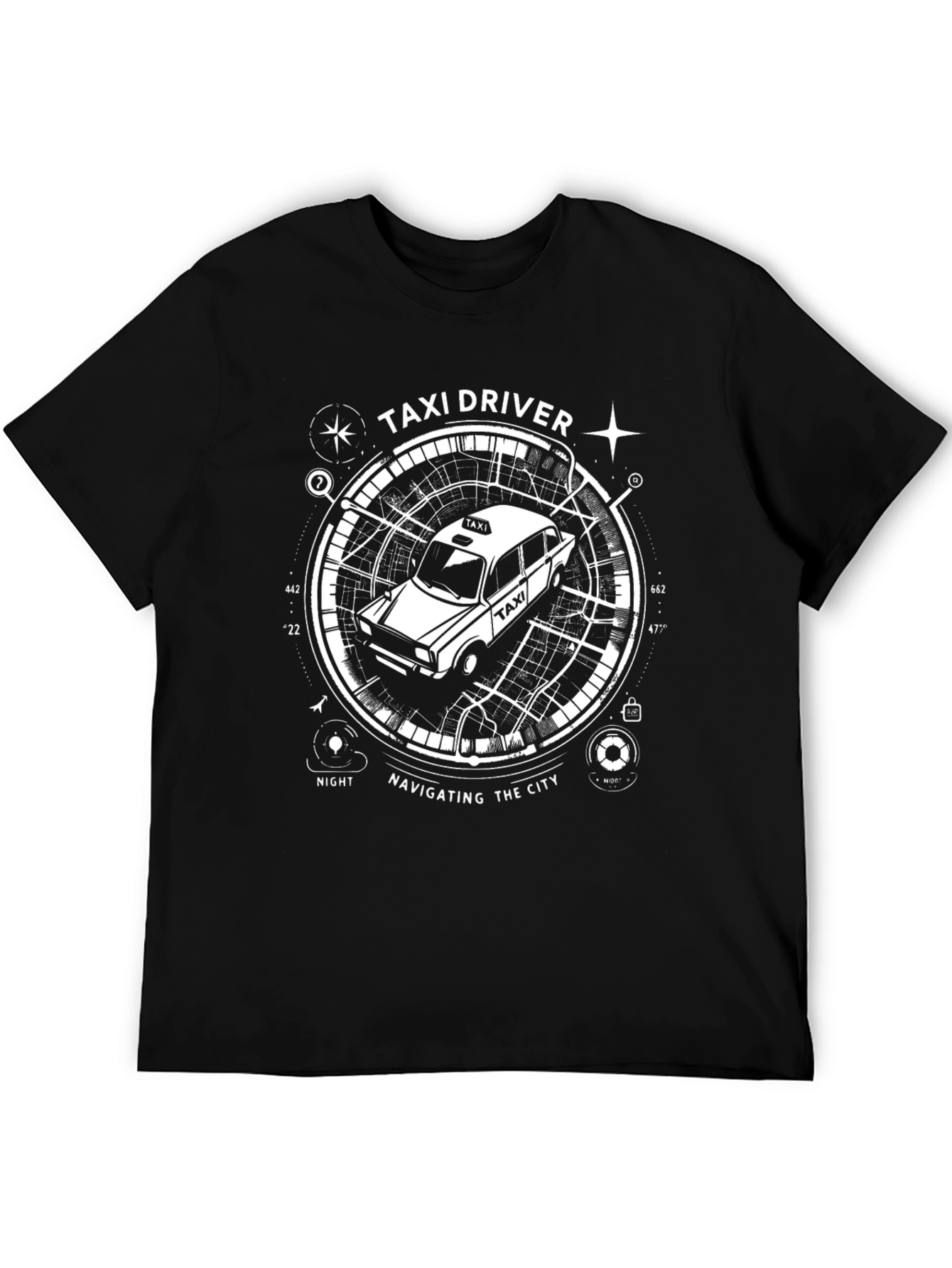 Taxi Driver Graphic T-Shirt - Navigating the City