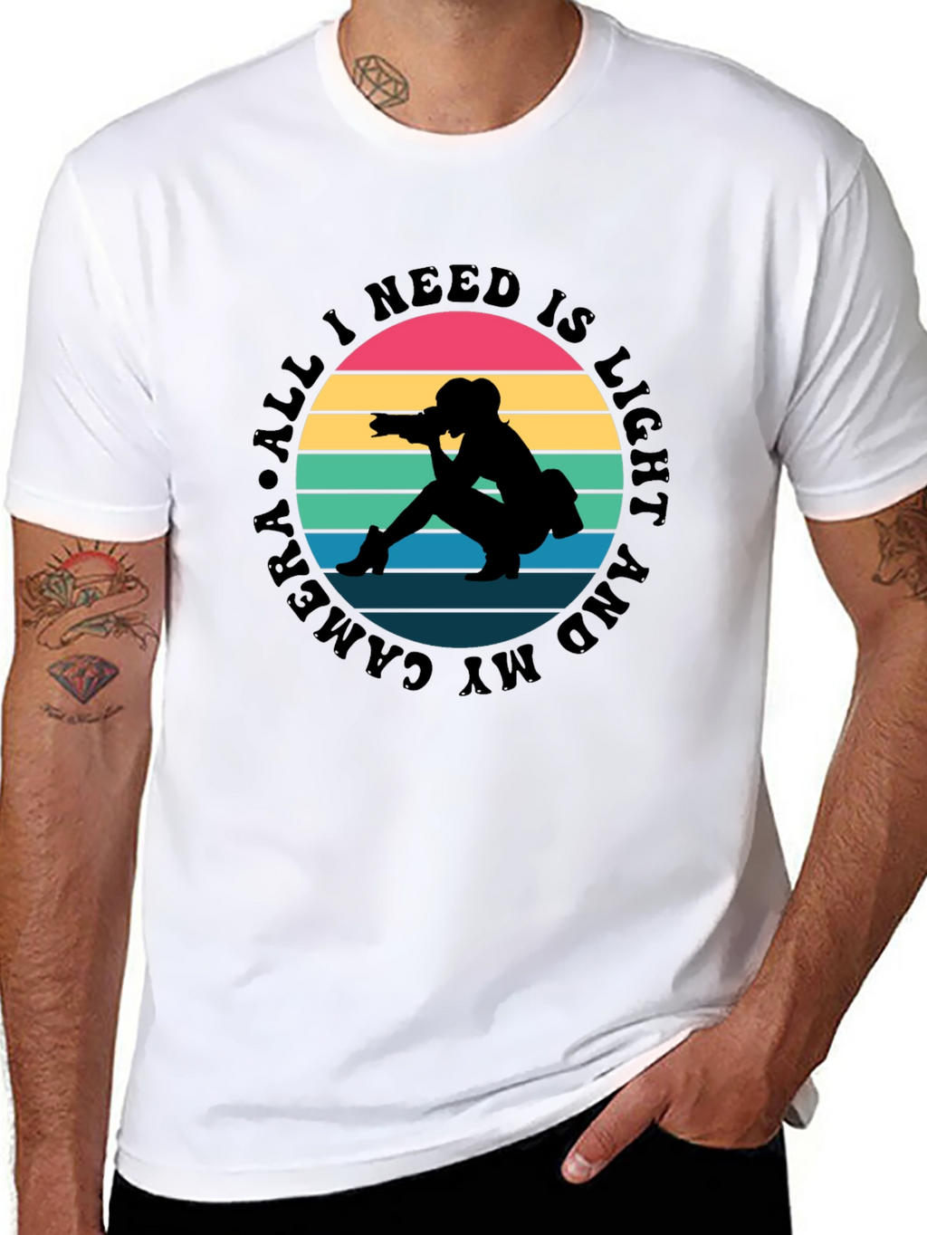 All I Need Is Light and My Camera T-Shirt